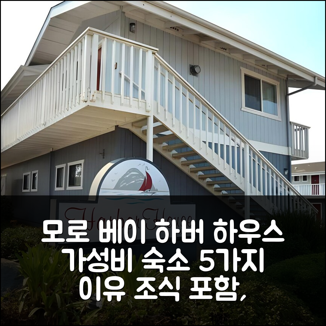 모로 베이 숙소 여행 호텔 추천 하버 하우스 인 모로 베이 | 조식과 가성비 뛰어난 5가지 이유와 위치 정보