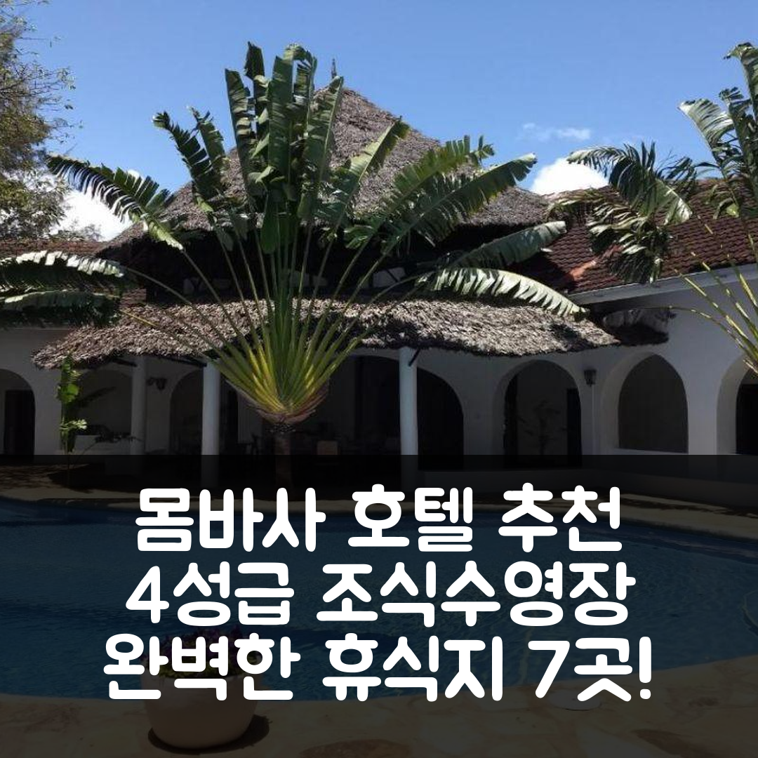 몸바사 숙소 여행 호텔 추천 자라파 하우스 | 4성급 조식과 수영장으로 완벽한 휴식지 7가지 비밀