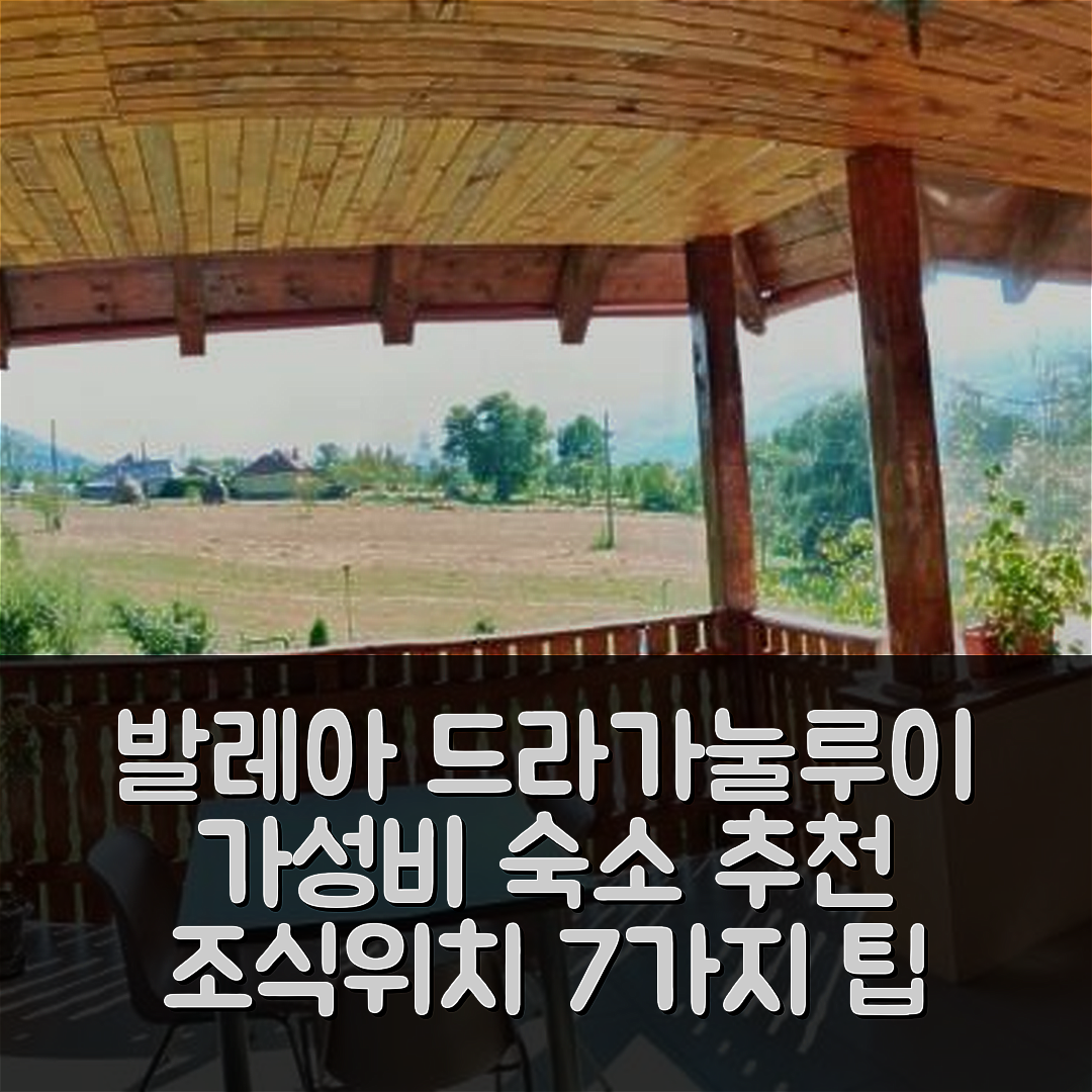 발레아 드라가눌루이 숙소 여행 호텔 추천 펜지우네아 아그로투리스티카 이카 | 가성비 뛰어난 조식과 위치 조언 7가지