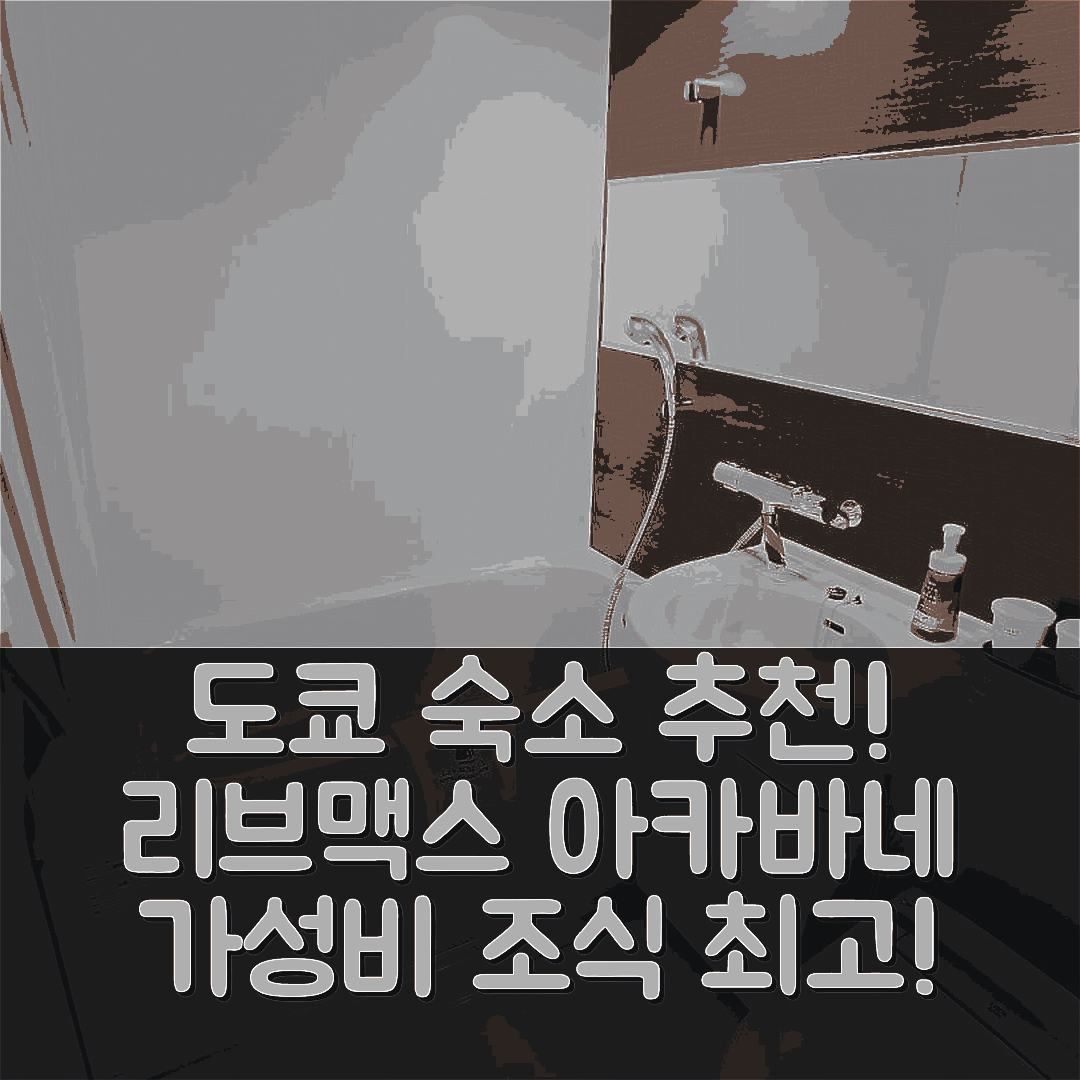 도쿄 숙소 여행 호텔 추천 리브맥스 아카바네에키마에 | 가성비와 조식이 뛰어난 5가지 이유